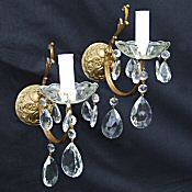 pair of antique wall lights