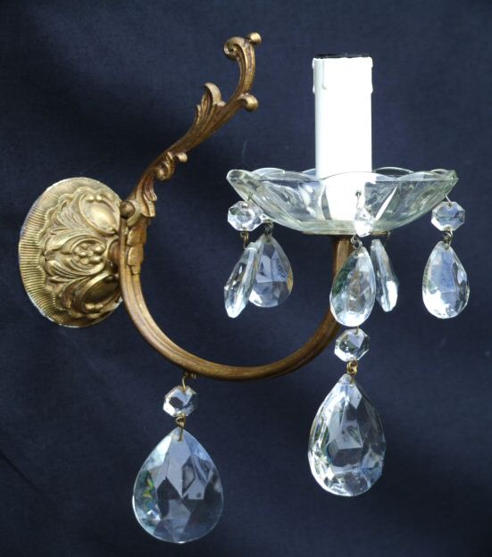 Pretty Pair of Antique Wall Lights