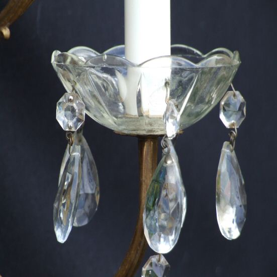 Pretty Pair of Antique Wall Lights