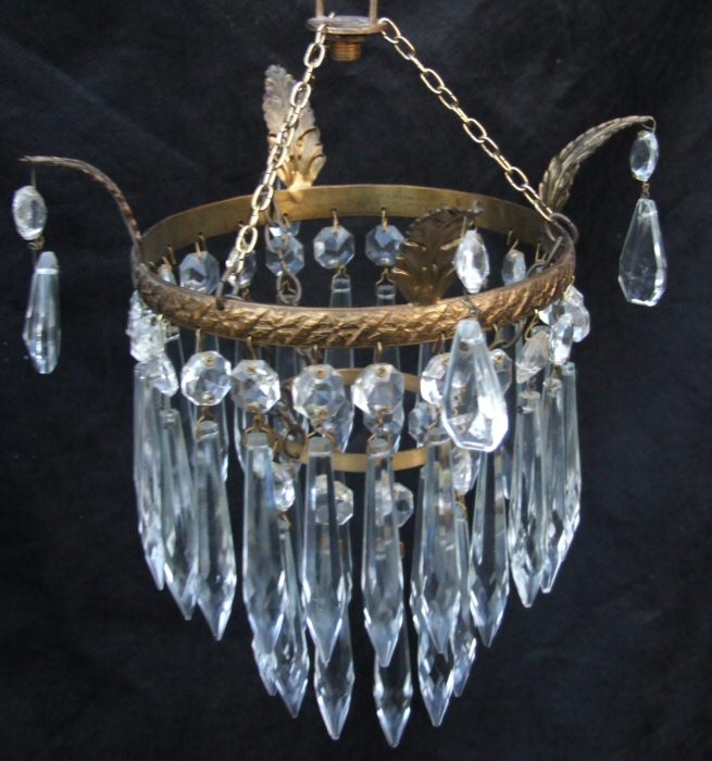 Edwardian 2 Tier Icicle Chandelier