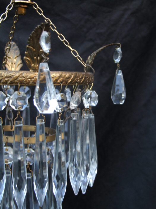 Edwardian 2 Tier Icicle Chandelier