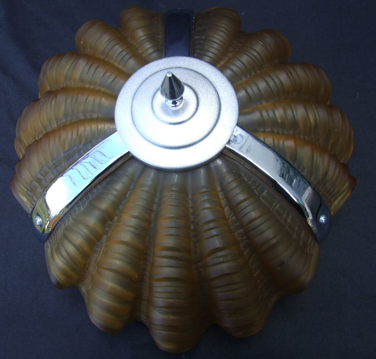 Deco Amber Shell Ceiling Light