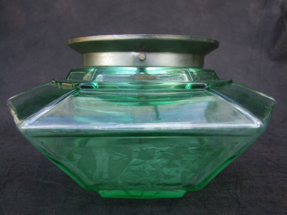 Unusual Green Deco Ceiling Light