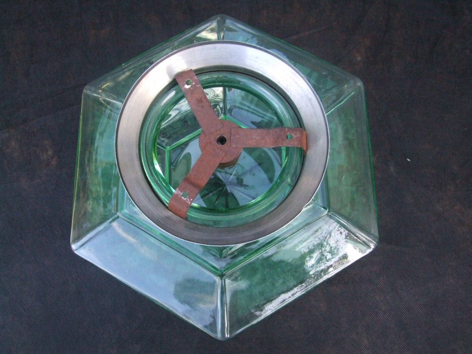 Unusual Green Deco Ceiling Light