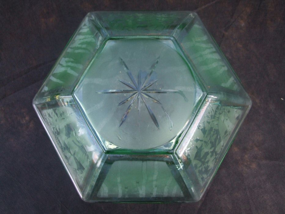 Unusual Green Deco Ceiling Light