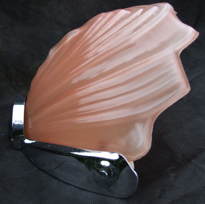 Set of 3 Salmon Pink Petal Art Deco Petal Wall Light