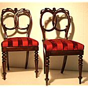 pair regency side chairs