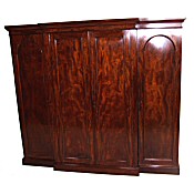 large Early Victorian combination wardrobe