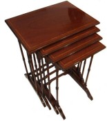 Edwardian mahogany quartetto of tables