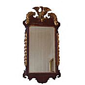 Chippendale Period revival mahogany wall mirror