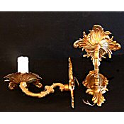 pair of antique wall lights