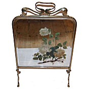 Art Nouveau mirror firescreen