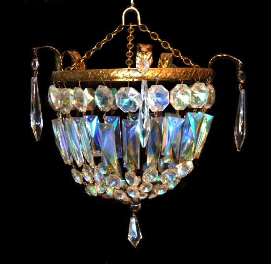 Beautiful Edwardian purse chandelier