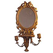 Victorian 2 arm gilt girondle mirror