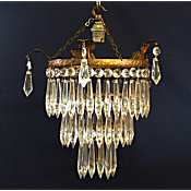 Edwardian 3 tier icicle chandelier