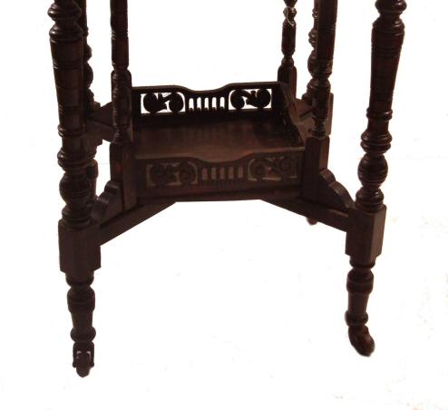 Victorian rosewood inlaid window table