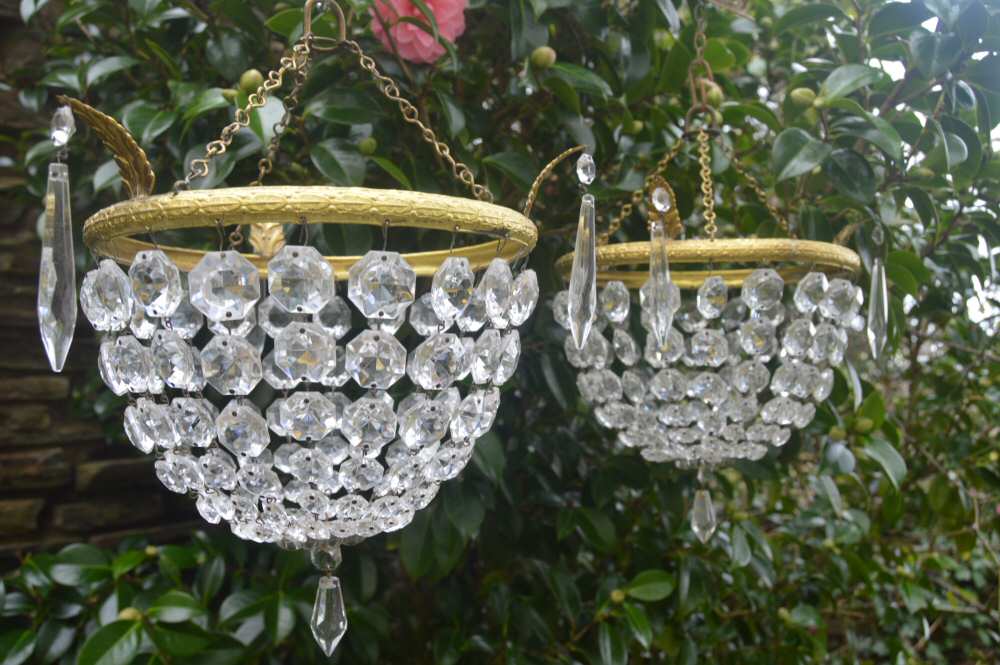 Pair of Mid 20th Century Purse/Bag Chandeliers