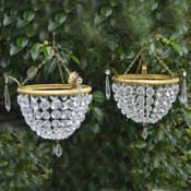 Pair of mid 20th Century purse chandeliers