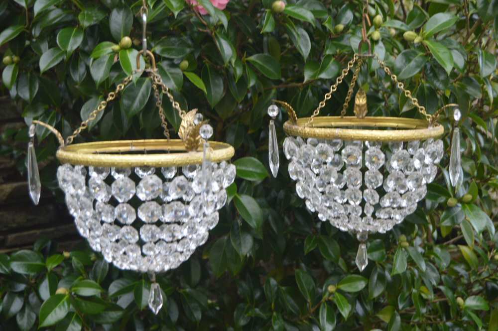 Pair of Mid 20th Century Purse/Bag Chandeliers