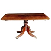 Regency mahogany tilt top breakfast table