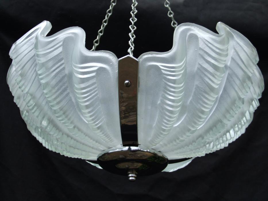 Deco Opaque Shell Ceiling Light