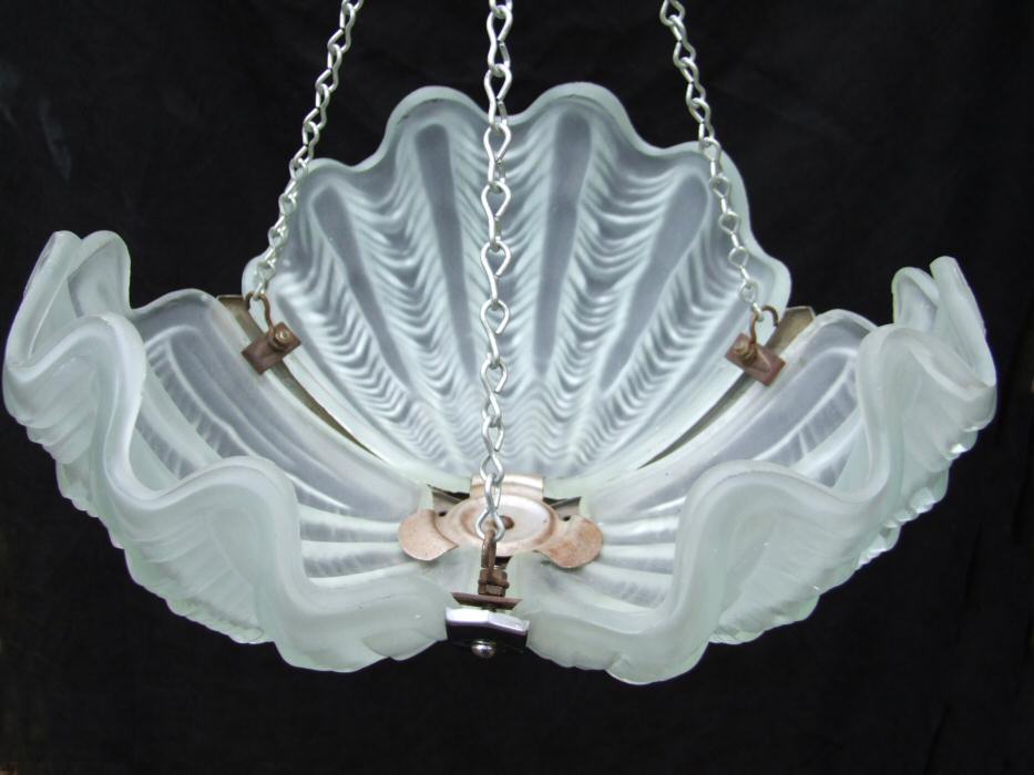 Deco Opaque Shell Ceiling Light