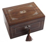 Victorian rosewood jewlery box