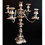 Edwardian silver plated candelabra