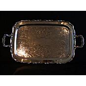 decorative silver plated tray