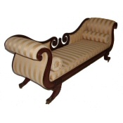 Regency scroll end sofa