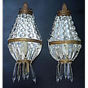 pair of antique wall lights