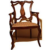Edwardian inlaid armchair