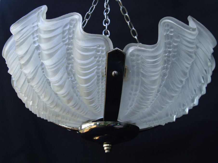 Deco Opaque Shell Ceiling Light