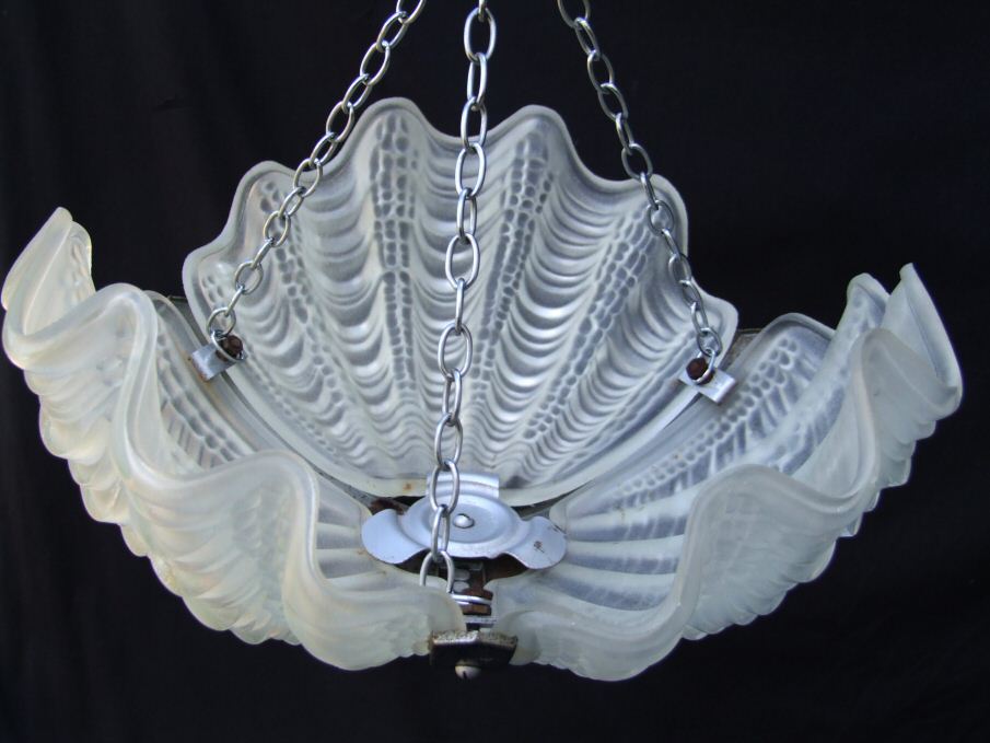 Deco Opaque Shell Ceiling Light