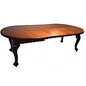 mahogany extending dining table