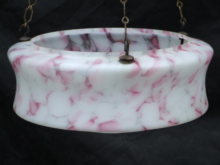 Mottled Pink Deco Lampshade