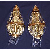 antique pair of wall lights