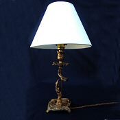 Circa 1930 Cast Brass Rococco style Table Lamp