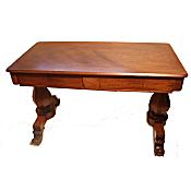 Victorian mahogany library table