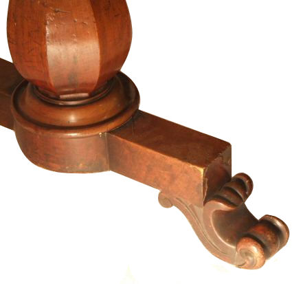 Victorian mahogany library table