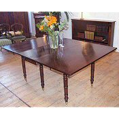 Georgian drop flap dining table