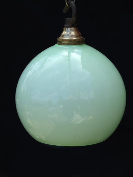 Small Pepermint Green Globe Ceiling Light