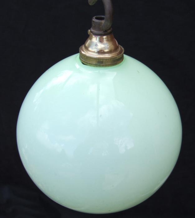 Small Pepermint Green Globe Ceiling Light