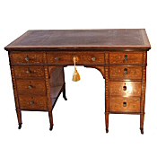 victorian rosewood inlaid desk