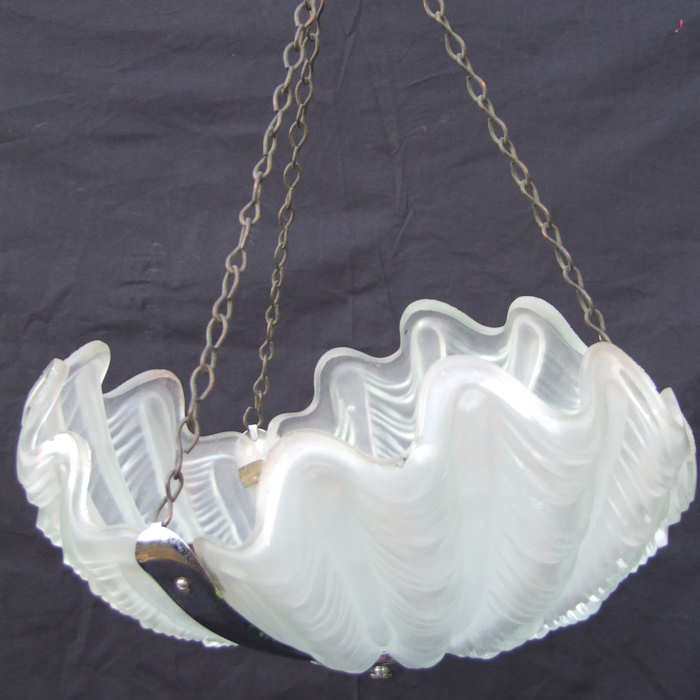Art Deco Shell Ceiling Light