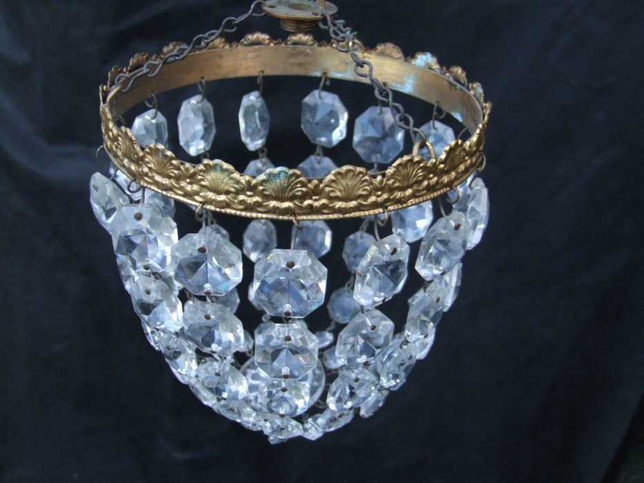 Pair of Small Mid 20th Century Purse Chandeliers