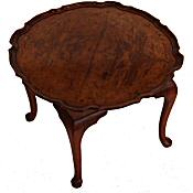 small burr walnut coffee table