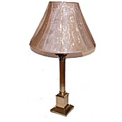 very large brass table lamp