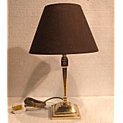small antique brass table lamp