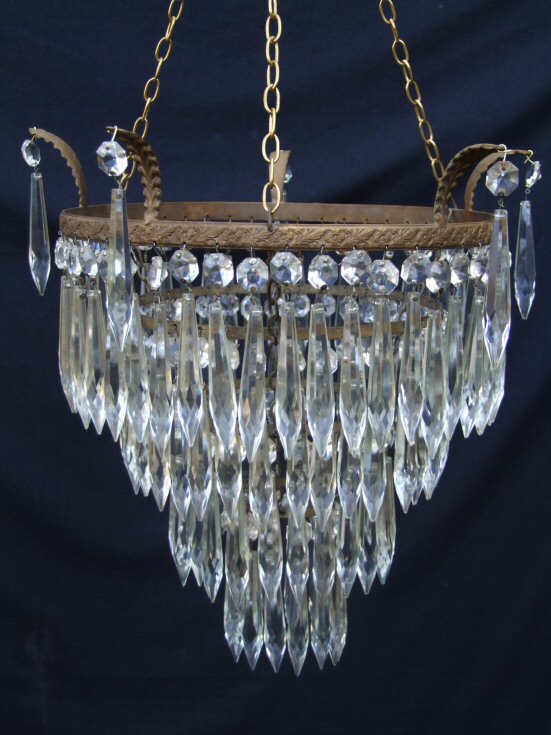 Edwardian 4 tier Icicle Drop Chandelier